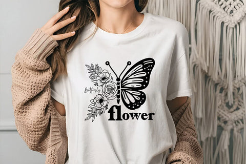 Butterfly flower SVG Angelina750 
