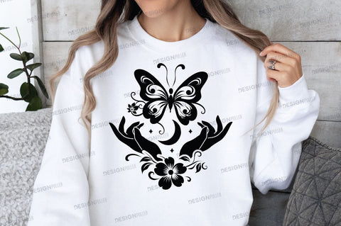 Butterfly flower SVG Design SVG Regulrcrative 