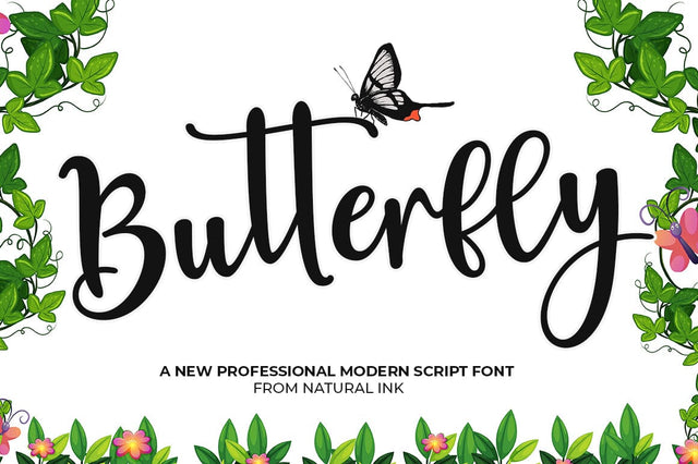 Butterfly Font Studio Natural Ink 