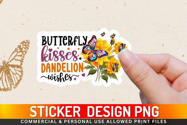 Butterfly kisses Sticker Design Sublimation Regulrcrative 