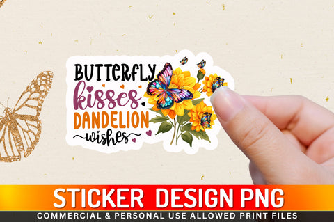 Butterfly kisses Sticker Design Sublimation Regulrcrative 