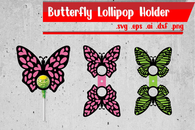 Butterfly Lollipop Holders 3D Paper zafrans studio 