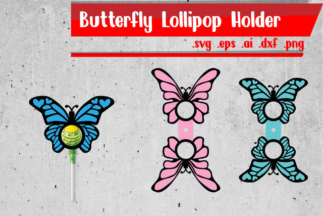 Butterfly Lollipop Holders 3D Paper zafrans studio 