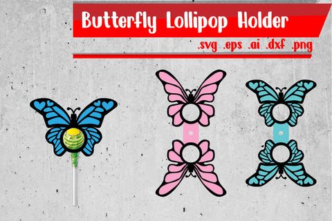 Butterfly Lollipop Holders 3D Paper zafrans studio 