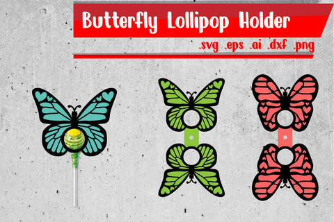Butterfly Lollipop Holders SVG zafrans studio 