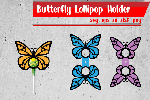 Butterfly Lollipop Holders SVG zafrans studio 