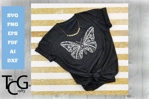 Butterfly Mandala SVG SVG The Crafty Geek 