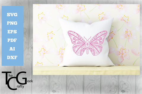 Butterfly Mandala SVG SVG The Crafty Geek 
