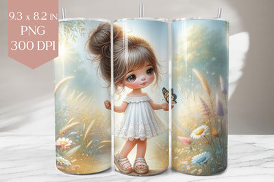 Butterfly Meadow Girl Sublimation Sublimation BijouBay 