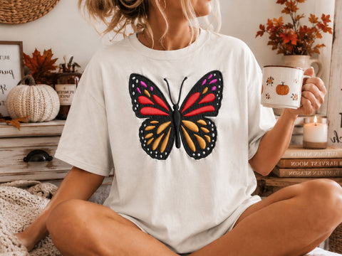 Butterfly Monarch Butterfly Embroidery, 4 Size, Patterns for Machine embroidery design, Butterfly Pattern Embroidery/Applique DESIGNS DesignDestine 