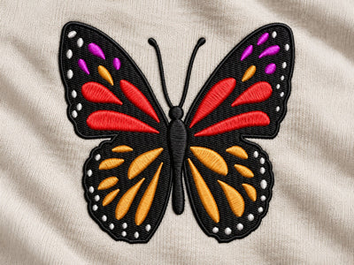 Butterfly Monarch Butterfly Embroidery, 4 Size, Patterns for Machine embroidery design, Butterfly Pattern Embroidery/Applique DESIGNS DesignDestine 