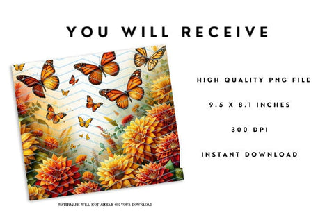 Butterfly Mouse Pad - Dahlia Flower Mousepad PNG Sublimation BijouBay 
