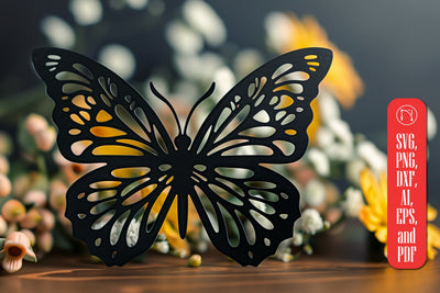 Butterfly Papercut Card Template SVG SVG MD JOYNAL ABDIN 