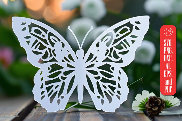 Butterfly Papercut Card Template SVG SVG MD JOYNAL ABDIN 