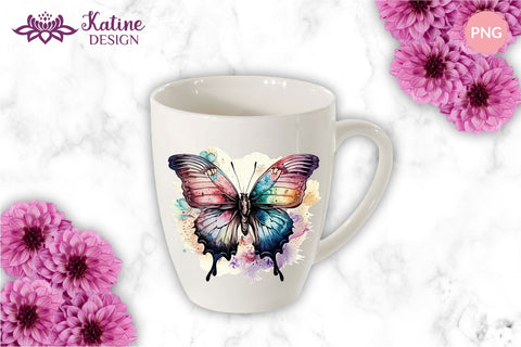 Butterfly PNG, Sublimation Design Bundle, Watercolor Butterfly Clipart, Butterfly Illustrations, Butterfly Clipart, Watercolor Butterfly, Butterflies Clipart, Instant Download, Butterfly Sublimation Design, Butterfly Design, Butterfly Transparent PNG Sublimation KatineDesign 