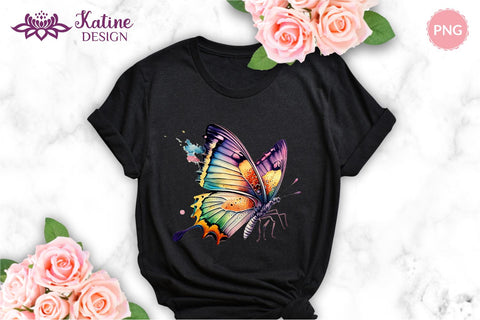 Butterfly PNG, Sublimation Design Bundle, Watercolor Butterfly Clipart, Butterfly Illustrations, Butterfly Clipart, Watercolor Butterfly, Butterflies Clipart, Instant Download, Butterfly Sublimation Design, Butterfly Design, Butterfly Transparent PNG Sublimation KatineDesign 