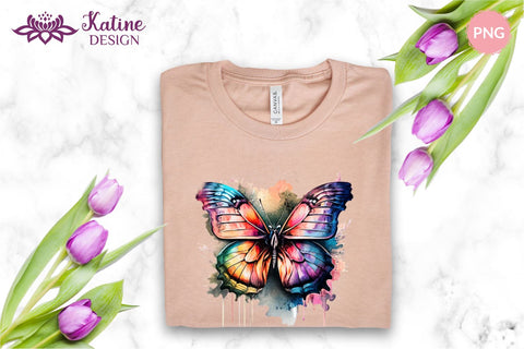 Butterfly PNG, Sublimation Design Bundle, Watercolor Butterfly Clipart, Butterfly Illustrations, Butterfly Clipart, Watercolor Butterfly, Butterflies Clipart, Instant Download, Butterfly Sublimation Design, Butterfly Design, Butterfly Transparent PNG Sublimation KatineDesign 