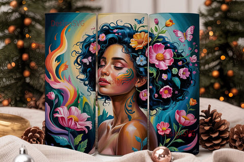 Butterfly Queen 20oz Tumbler Wrap Sublimation DesignSVG 