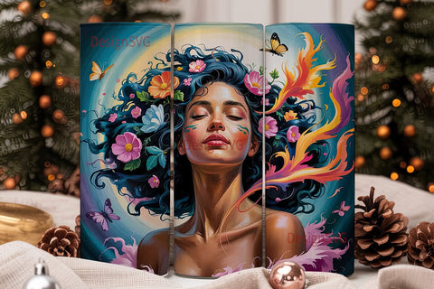 Butterfly Queen 20oz Tumbler Wrap Sublimation DesignSVG 