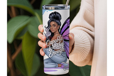 Butterfly Queen 20oz Tumbler Wrap Sublimation DesignSVG 