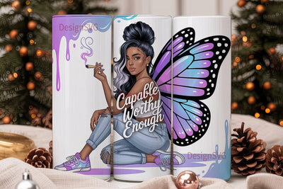 Butterfly Queen 20oz Tumbler Wrap Sublimation DesignSVG 