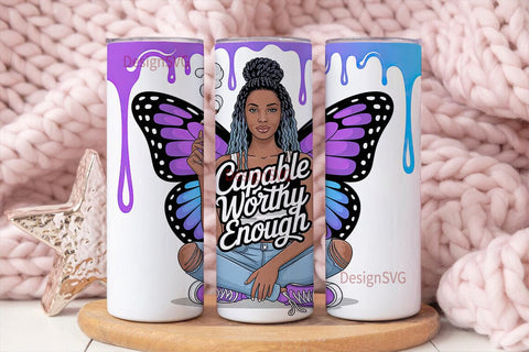 Butterfly Queen 20oz Tumbler Wrap Sublimation DesignSVG 