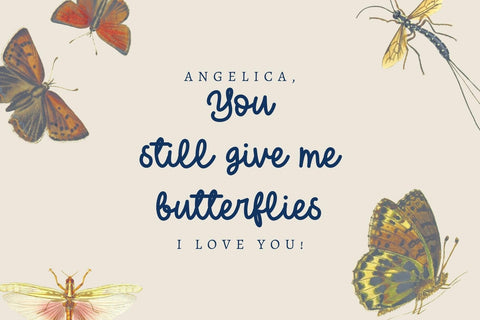 Butterfly Signature Font Dm Letter Studio 
