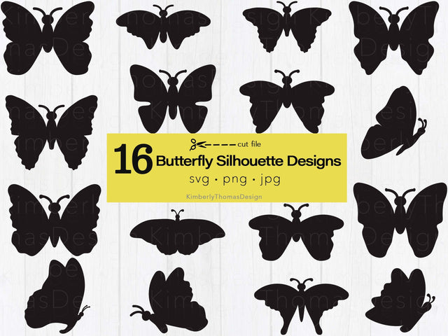 Butterfly Silhouette svg design bundle SVG Kimberly Thomas Design 