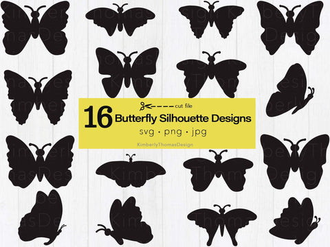 Butterfly Silhouette svg design bundle SVG Kimberly Thomas Design 