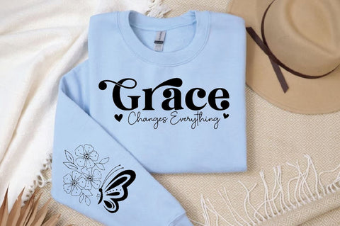 Butterfly Sleeve SVG Design, Christian Sleeve SVG, Faith SVG Design, Jesus Sleeve SVG SVG Regulrcrative 