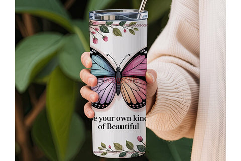 Butterfly Sparkle 20oz Tumbler Wrap Sublimation DesignSVG 