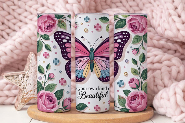 Butterfly Sparkle 20oz Tumbler Wrap Sublimation DesignSVG 