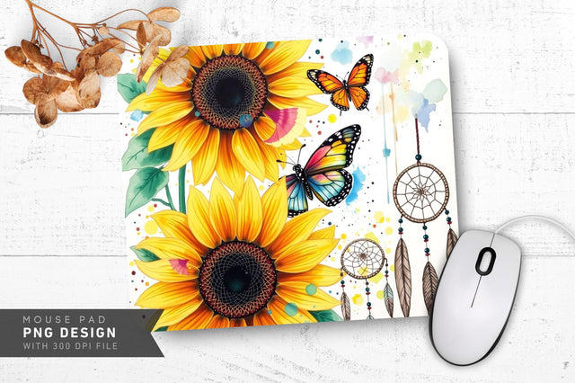 Butterfly Splash Mousepad Sublimation Regulrcrative 