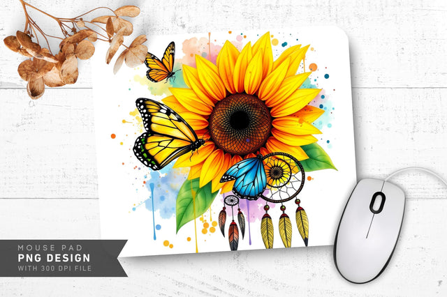 Butterfly Splash Mousepad Sublimation Regulrcrative 
