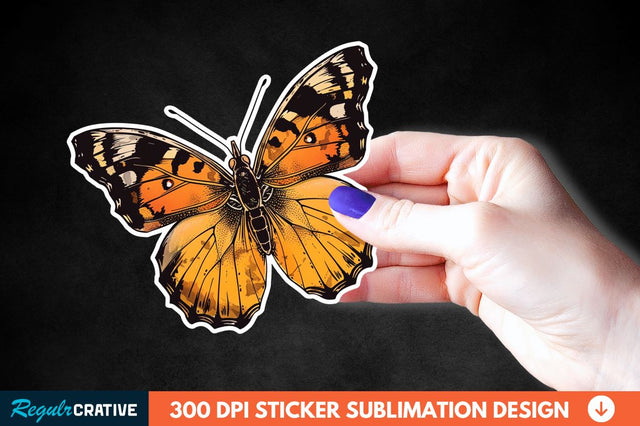 Butterfly Sticker Clipart Sublimation Regulrcrative 