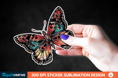 Butterfly Sticker Clipart Sublimation Regulrcrative 