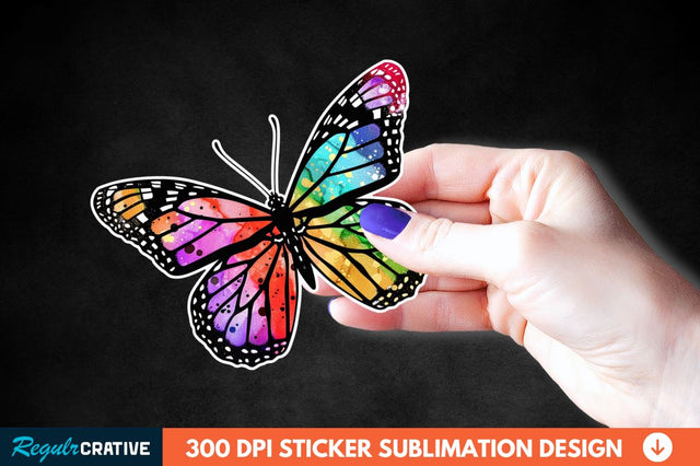 Butterfly Sticker Clipart Sublimation Regulrcrative 