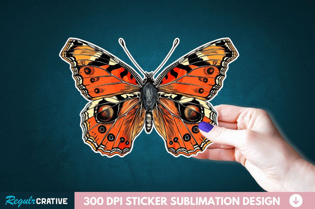 Butterfly Sticker Clipart Sublimation Regulrcrative 