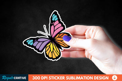 Butterfly Sticker Clipart Sublimation Regulrcrative 