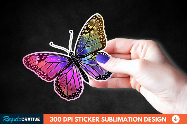 Butterfly Sticker Clipart Sublimation Regulrcrative 