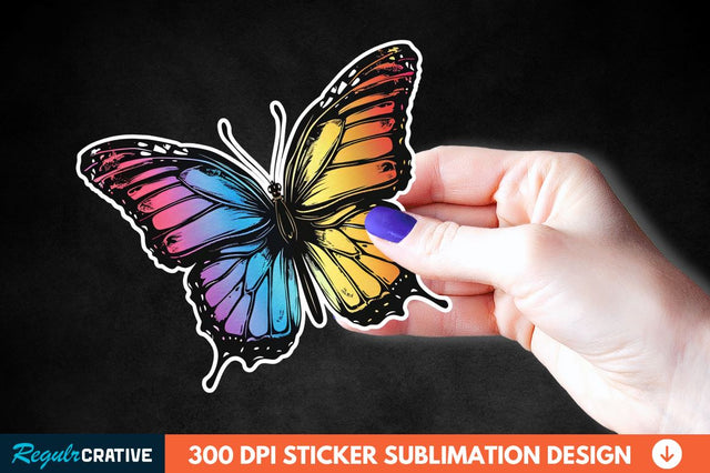Butterfly Sticker Clipart Sublimation Regulrcrative 
