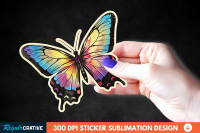 Butterfly Sticker Clipart Sublimation Regulrcrative 