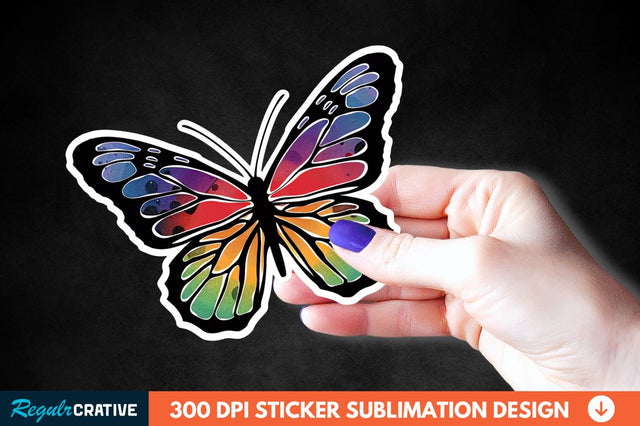 Butterfly Sticker Clipart Sublimation Regulrcrative 