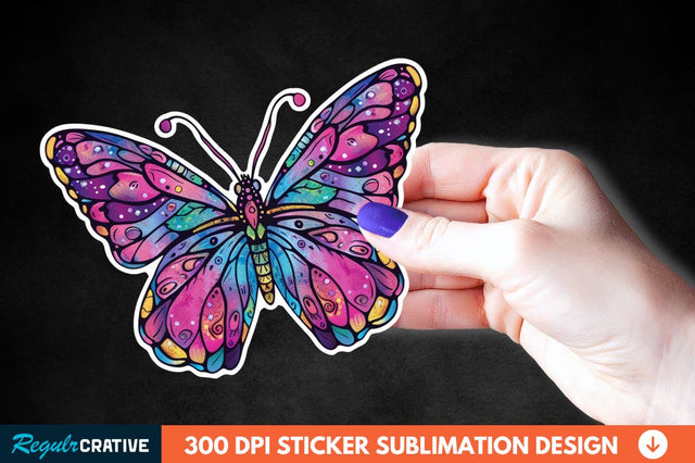 Butterfly Sticker Clipart Sublimation Regulrcrative 