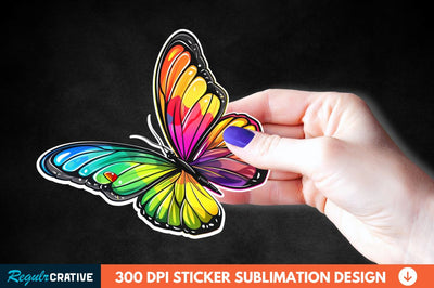 Butterfly Sticker Clipart Sublimation Regulrcrative 