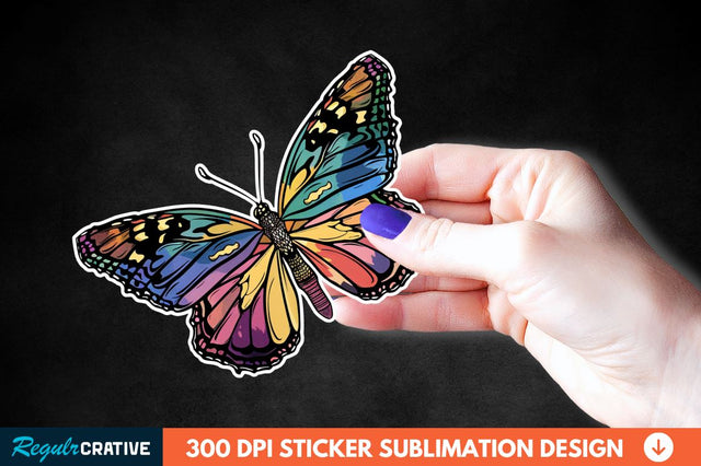 Butterfly Sticker Clipart Sublimation Regulrcrative 