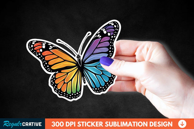 Butterfly Sticker Clipart Sublimation Regulrcrative 