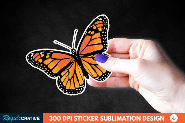Butterfly Sticker Clipart Sublimation Regulrcrative 