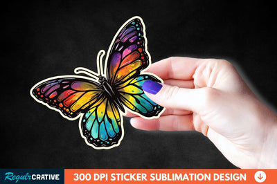 Butterfly Sticker Clipart Sublimation Regulrcrative 