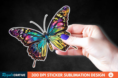 Butterfly Sticker Clipart Sublimation Regulrcrative 
